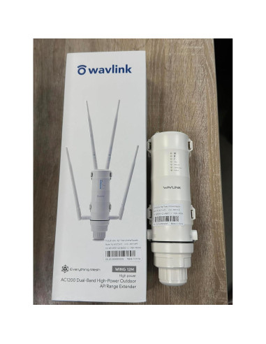 Extensor WiFi Exterior WAVLINK AC1200 Doble Banda IP65