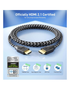 Cable HDMI 8K Trenzado Cable Matters 2m 48Gbps HDR Negro 2