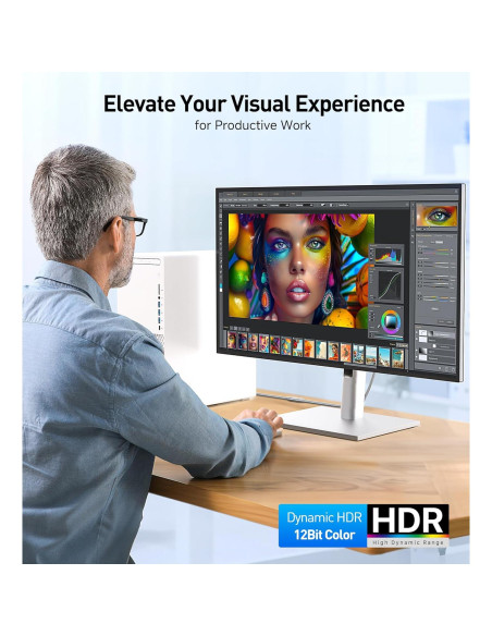 Cable HDMI 8K Trenzado Cable Matters 2m 48Gbps HDR Negro