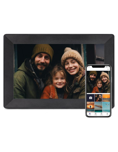 Marco de fotos digital Uhale 10.1" HD WiFi 16GB táctil