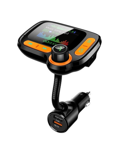 Adaptador Bluetooth FM TSNAM con Pantalla 1.8" y Cargador USB