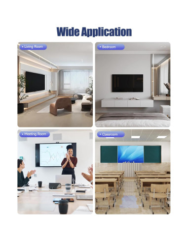 Kit de gestión de cables en la pared ZEXMTE blanco 20x15.6cm