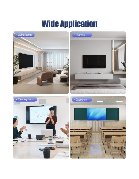 Kit de gestión de cables en la pared ZEXMTE blanco 20x15.6cm