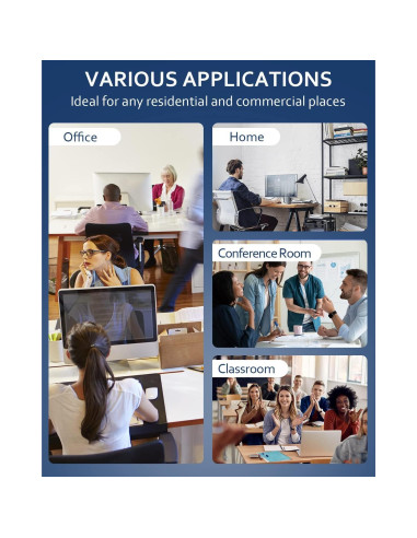 Kit de gestión de cables en la pared ZEXMTE blanco 20x15.6cm