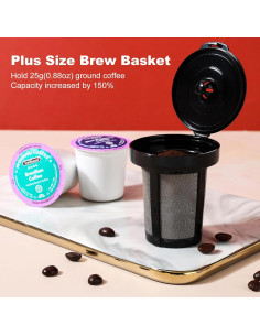 Máquina de café 2 en 1 Ranbomer CMk1030, 6 a 14 oz 2