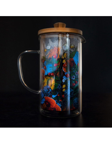 Cafetera Prensa Francesa Rasa Koffee 350ml Vidrio Doble Pared