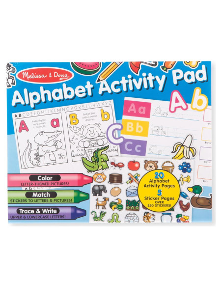 Almohadilla de Actividades Melissa & Doug Alfabeto 250 Stickers