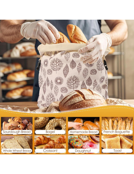 Bolsas de Pan de Cera de Abeja PTYTIFY XL 33x43 cm - 2 Unidades
