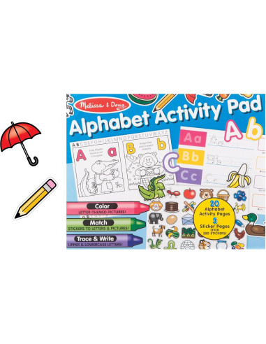 Almohadilla de Actividades Melissa & Doug Alfabeto 250 Stickers