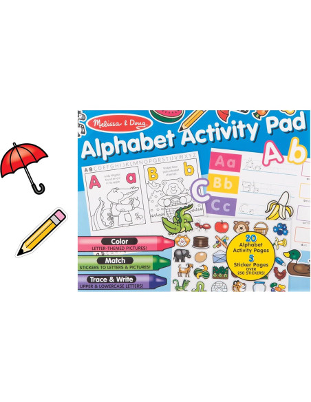 Almohadilla de Actividades Melissa & Doug Alfabeto 250 Stickers