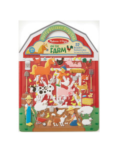 Juego de Stickers Puffy Melissa & Doug Granja 52 Reutilizables
