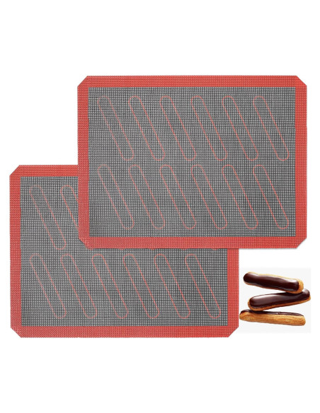 Tapetes de Hornear de Silicona AMYONE 30x40cm 2 PCS Antiadherentes