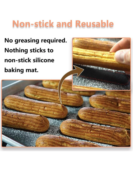 Tapetes de Hornear de Silicona AMYONE 30x40cm 2 PCS Antiadherentes