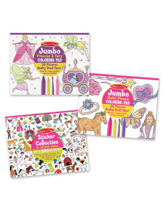 Set de Libros para Colorear y Stickers Melissa & Doug