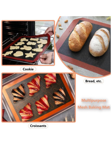 Tapetes de Hornear de Silicona AMYONE 30x40cm 2 PCS Antiadherentes