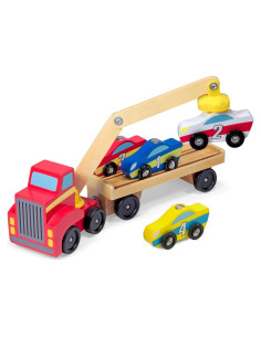 Juego de Carga de Autos Magnéticos Melissa & Doug 4 Autos