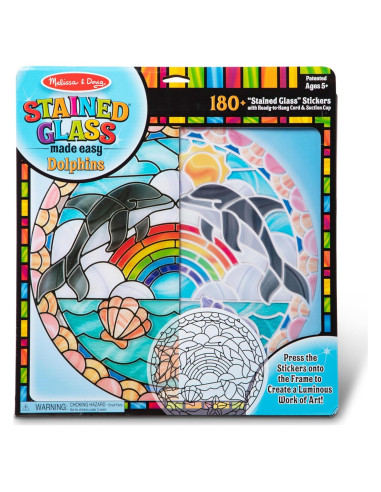 Kit de Manualidades Vidrio Templado Melissa & Doug Delfines