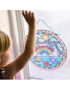 Kit de Manualidades Vidrio Templado Melissa & Doug Delfines 2