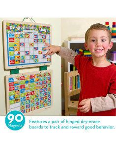 Tabla Magnética de Responsabilidad Melissa & Doug 89 imanes 2