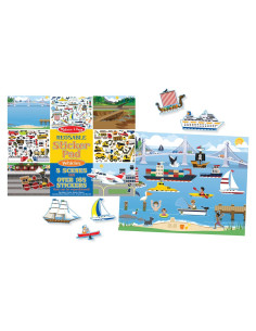 Almohadilla de Calcomanías Reutilizables Melissa & Doug Vehículos