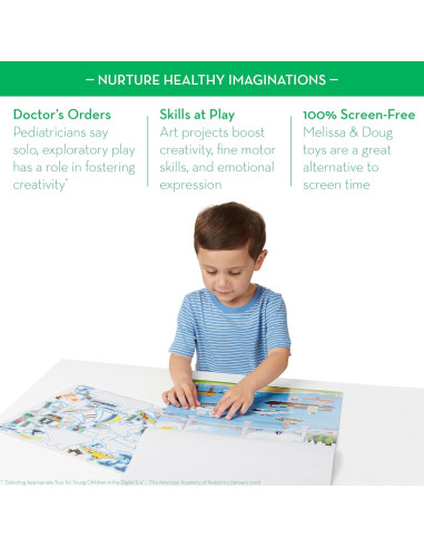 Almohadilla de Calcomanías Reutilizables Melissa & Doug Vehículos