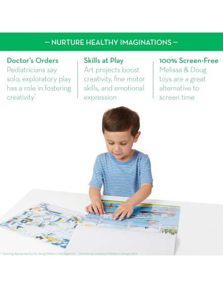 Almohadilla de Calcomanías Reutilizables Melissa & Doug Vehículos