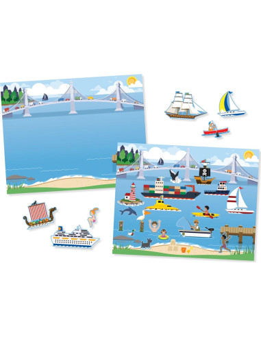 Almohadilla de Calcomanías Reutilizables Melissa & Doug Vehículos