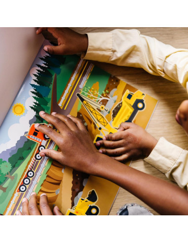 Almohadilla de Calcomanías Reutilizables Melissa & Doug Vehículos