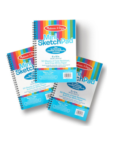 Bloc de Dibujo Melissa & Doug - 3 Paquetes de 50 Hojas A4