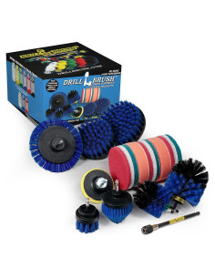 Juego de Cepillos de Limpieza Drillbrush 21 Piezas Acero Inoxidable