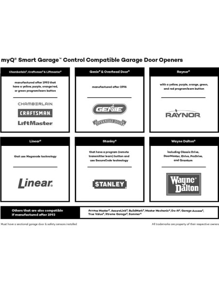 Control de Garaje Inteligente LiftMaster myQ 821LMC-S - Blanco