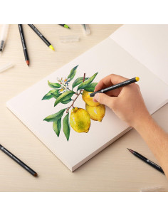 Conjunto de Pinceles de Agua Norberg & Linden - 48 Marcadores Acuarela 2