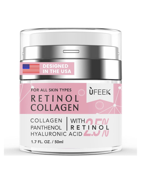 Hidratante Facial UFEEK 50 ml con Retinol y Colágeno