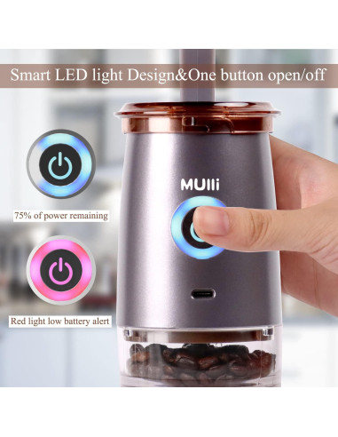 Molinillo de Café Eléctrico Mulli KF-YM-01 Portátil 0.68 kg
