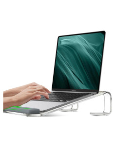 Soporte Ergonómico para Laptop JCZT NH04 Acrílico Transparente 10-17"