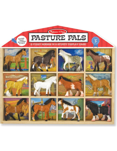 Caballos Coleccionables Melissa & Doug - 12 Figuras en Establo