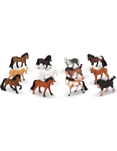 Caballos Coleccionables Melissa & Doug - 12 Figuras en Establo