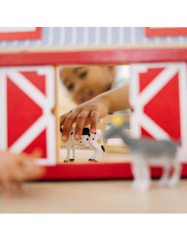 Granja de Madera Plegable Melissa & Doug con 7 Animales