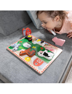 Rompecabezas de Madera Grueso Melissa & Doug Granja 8 Piezas 2