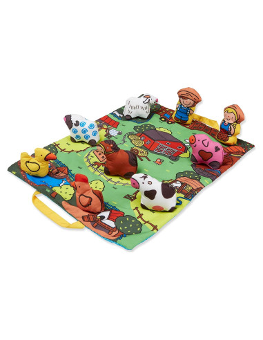 Alfombra de Juego Melissa & Doug 9 Animales Plegable 11x31 cm