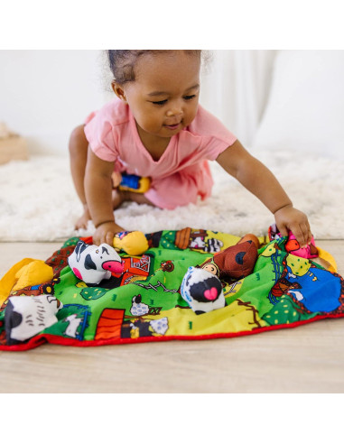 Alfombra de Juego Melissa & Doug 9 Animales Plegable 11x31 cm