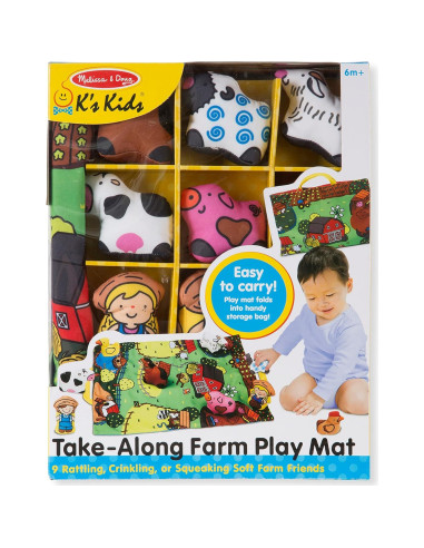 Alfombra de Juego Melissa & Doug 9 Animales Plegable 11x31 cm