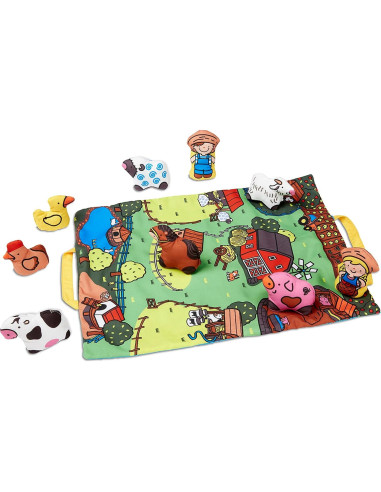 Alfombra de Juego Melissa & Doug 9 Animales Plegable 11x31 cm