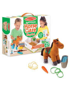Juego de Cuidado de Caballos Melissa & Doug 23 Piezas