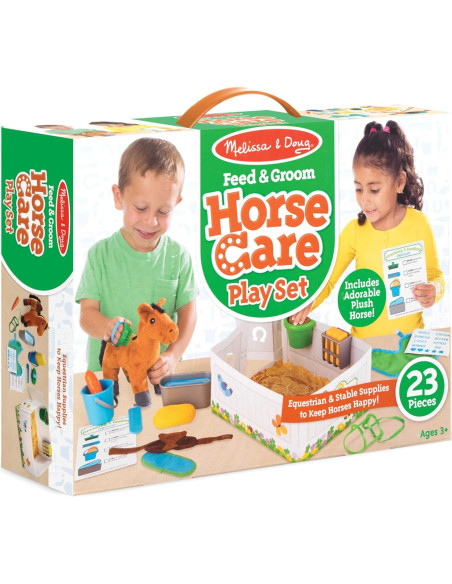 Juego de Cuidado de Caballos Melissa & Doug 23 Piezas