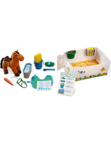 Juego de Cuidado de Caballos Melissa & Doug 23 Piezas