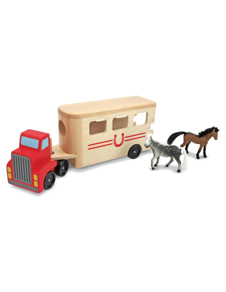 Juego de Transporte de Caballos Melissa & Doug con Rampa Juego de Transporte de Caballos Melissa & Doug con Rampa