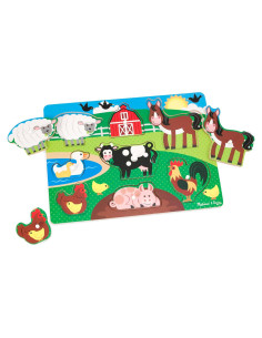 Rompecabezas de Madera Granja Melissa & Doug 8 Piezas