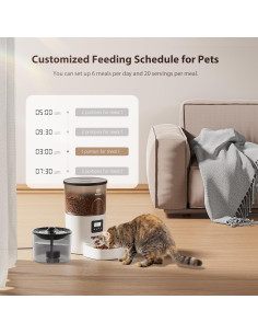 Dispensador Automático de Comida y Agua IMIPAW 3L 2