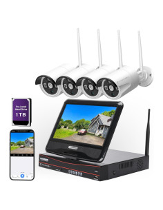 Sistema de Cámara de Seguridad Inalámbrica Cromorc 10CH 5MP